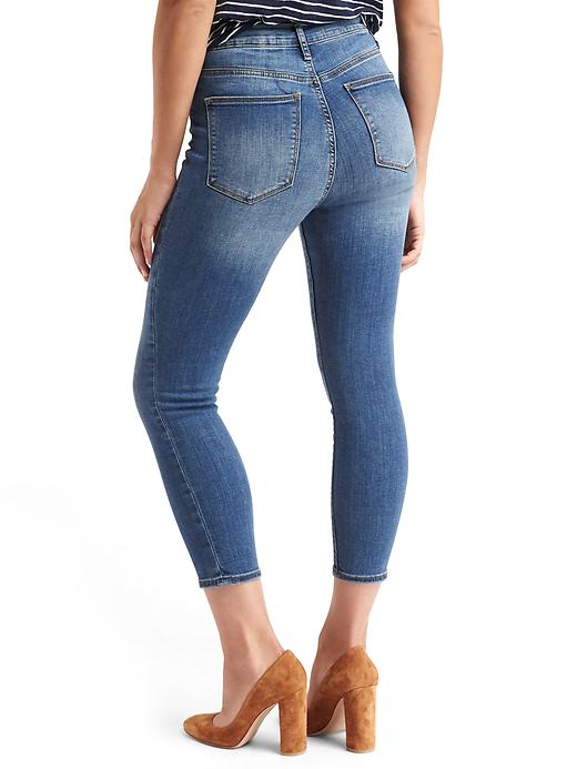 Image number 2 showing, STRETCH 1969 true skinny super high rise crop jeans