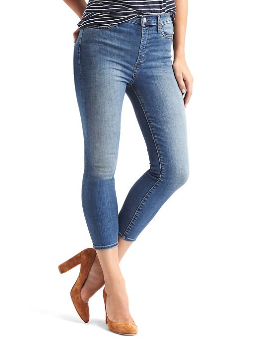 Image number 1 showing, STRETCH 1969 true skinny super high rise crop jeans