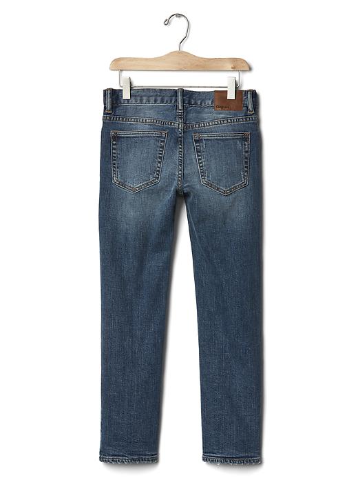 Image number 2 showing, Kids Jersey-Lined Straight Jeans with Fantastiflex