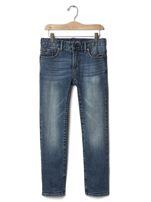 Image number 4 showing, Kids Jersey-Lined Straight Jeans with Fantastiflex