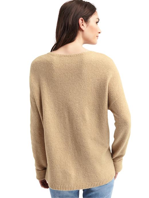 Image number 2 showing, Wide V-neck pullover sweater