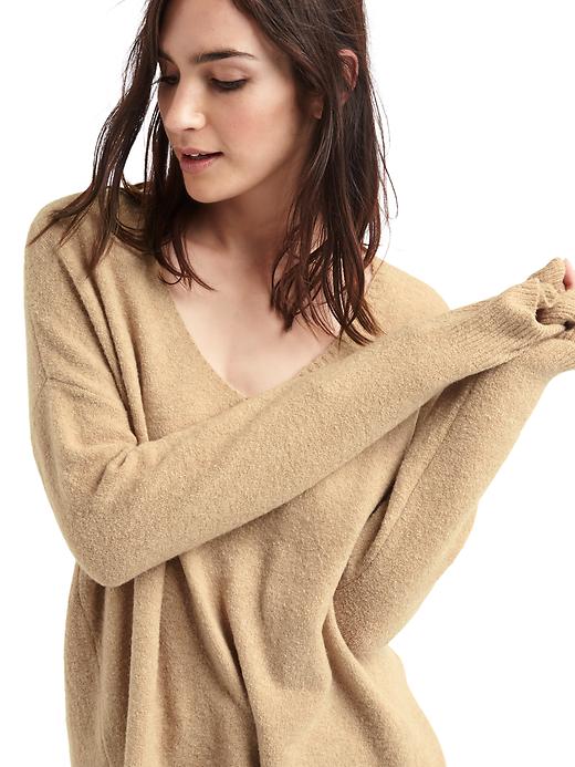 Image number 5 showing, Wide V-neck pullover sweater