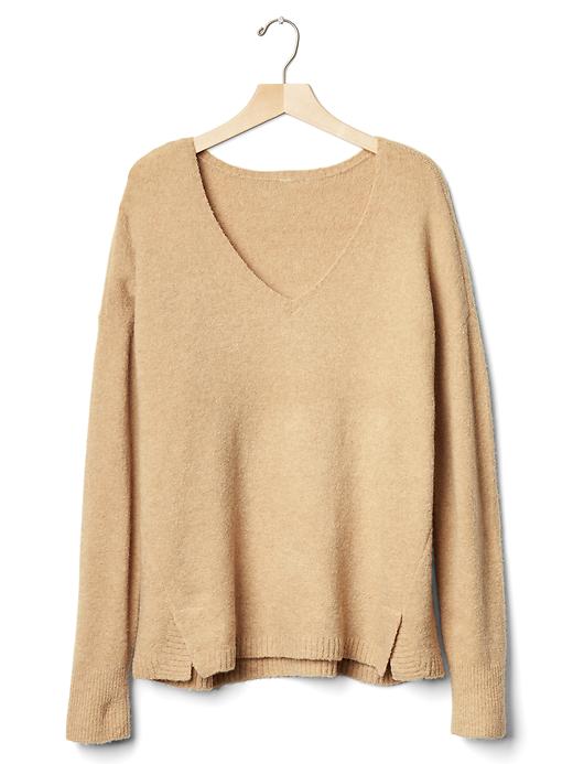 Image number 6 showing, Wide V-neck pullover sweater