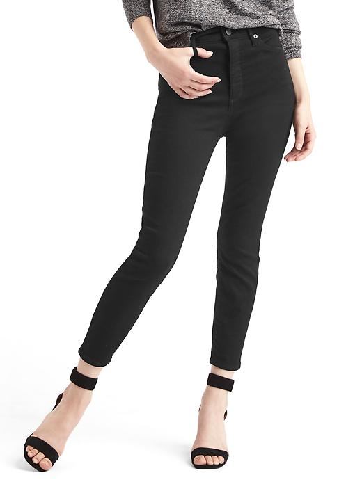 Image number 1 showing, STRETCH 1969 true skinny super high rise crop jeans