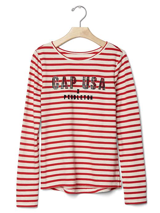 View large product image 1 of 1. GapKids + Pendleton striped tee