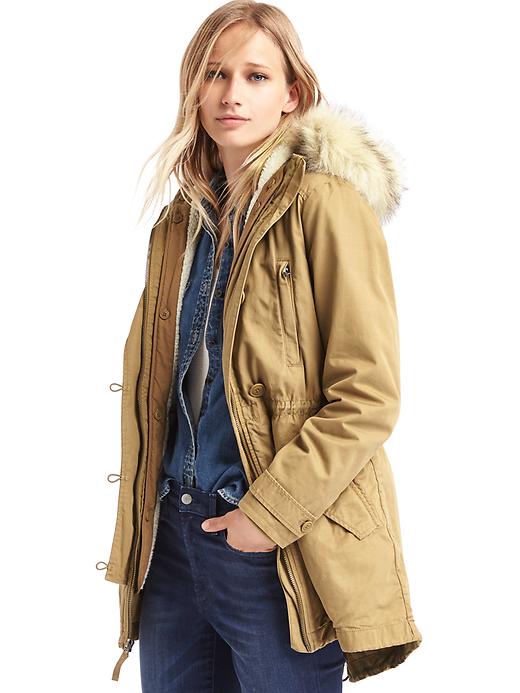 Image number 1 showing, 2-in-1 hooded parka