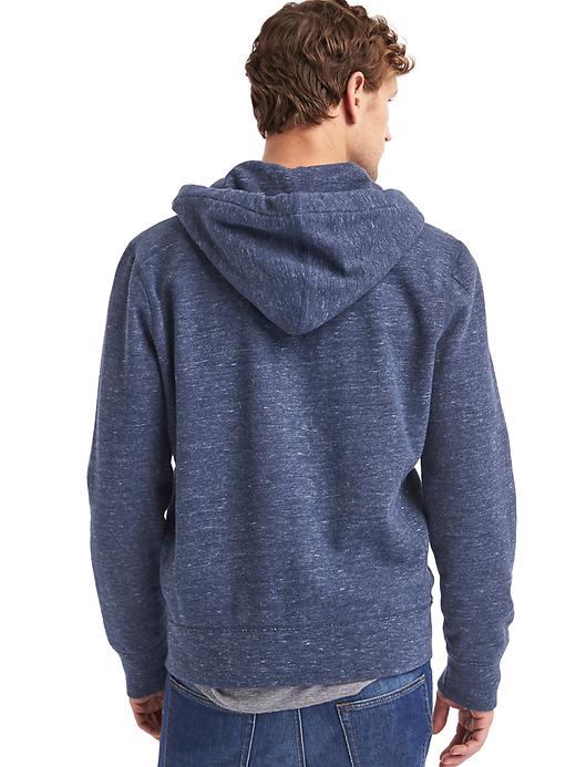 Image number 2 showing, Brushed fleece zip hoodie