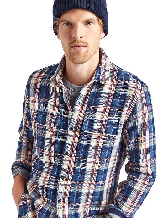 Image number 5 showing, Heavyweight flannel plaid shirt