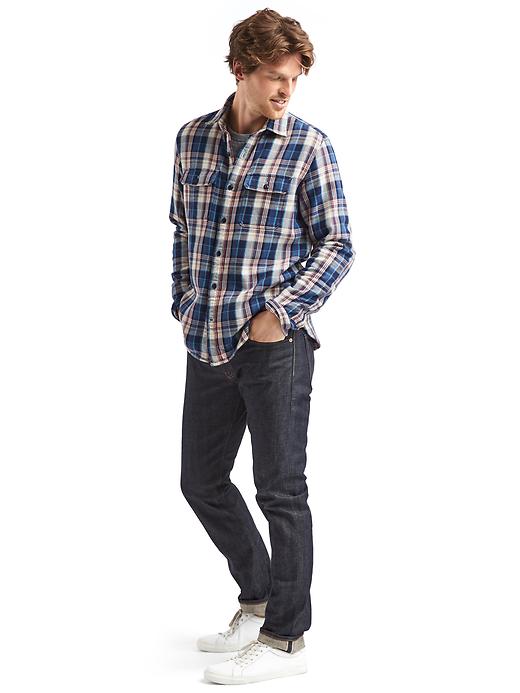 Image number 3 showing, Heavyweight flannel plaid shirt