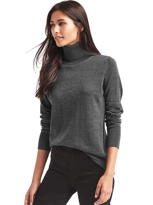 Image number 7 showing, Merino wool turtleneck sweater