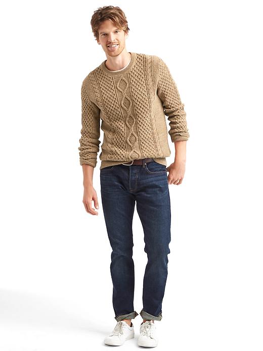 Image number 3 showing, Chunky cable knit sweater