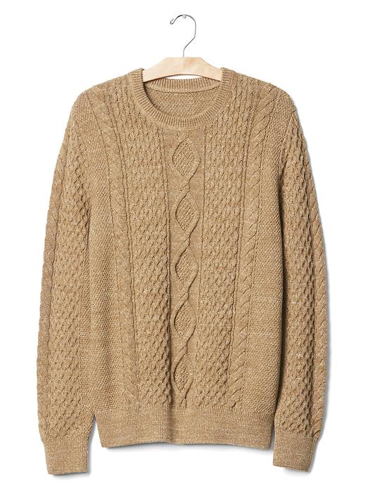 Image number 6 showing, Chunky cable knit sweater