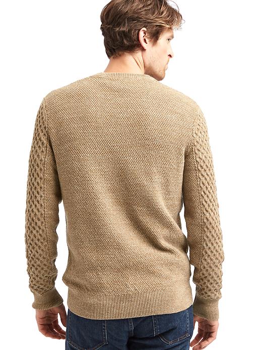 Image number 2 showing, Chunky cable knit sweater