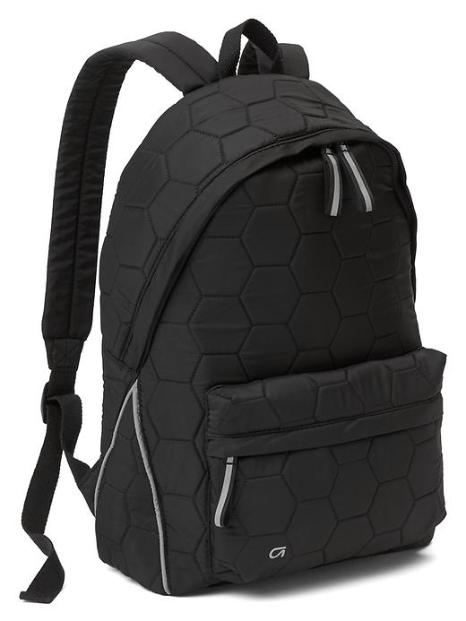 Image number 1 showing, Honeycomb quilted backpack