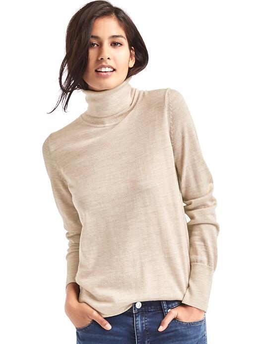 Image number 9 showing, Merino wool turtleneck sweater