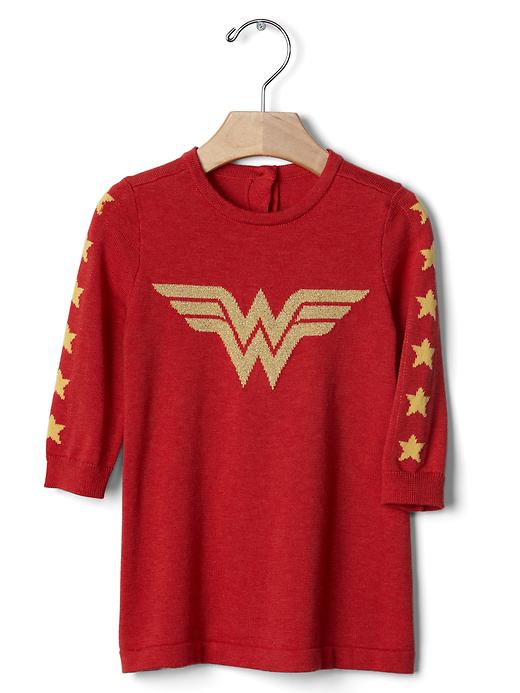 Gap Baby Junk Food Wonder Woman Sweater Dress Size 0-3 M - Wonder woman