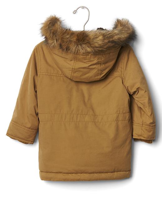 Image number 2 showing, Fur-trim snorkel jacket