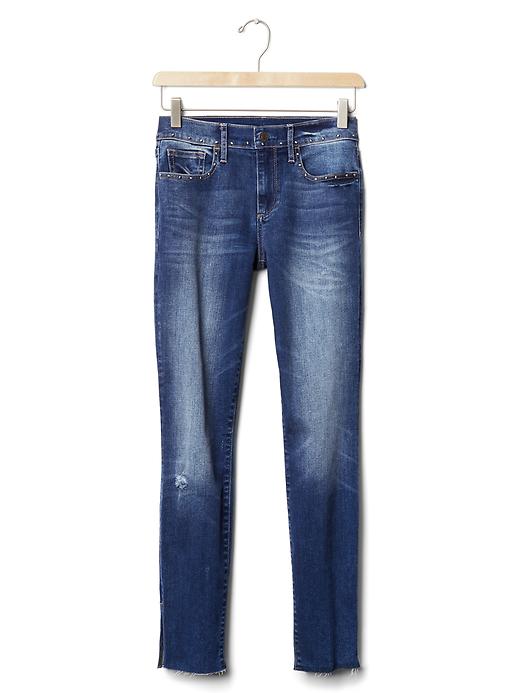 Image number 6 showing, STRETCH 1969 stud true skinny ankle jeans