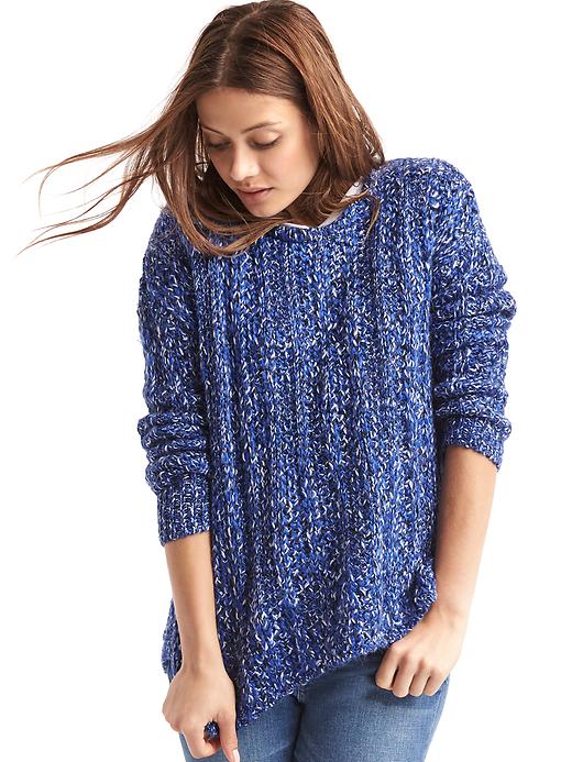 Image number 3 showing, Marled chunky crewneck sweater