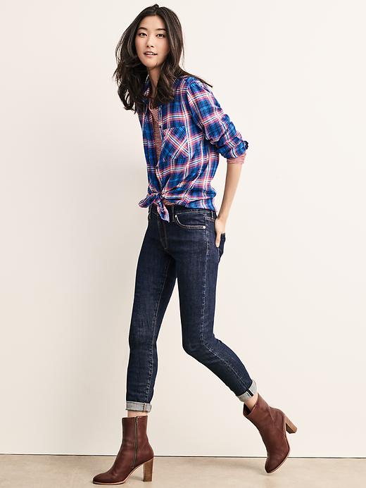 Image number 7 showing, Soft flannel plaid shirt