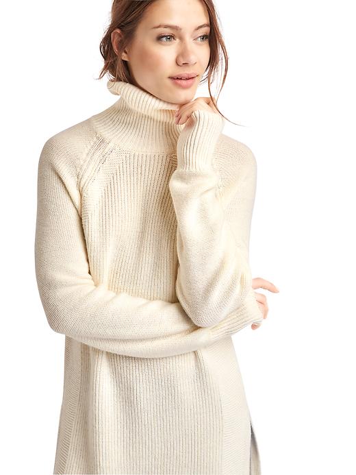 Image number 5 showing, Merino wool blend tunic sweater