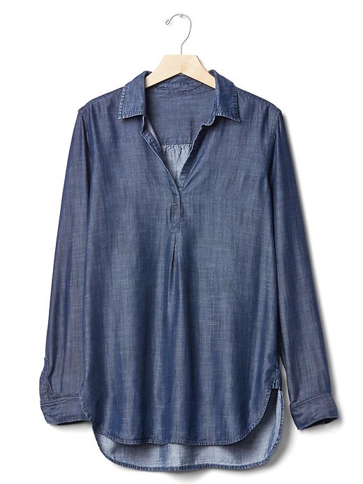 Image number 6 showing, TENCEL&#153 boyfriend popover tunic