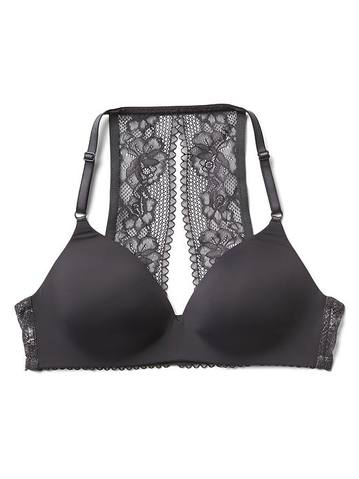 Image number 3 showing, Wireless foil lace pullover bra