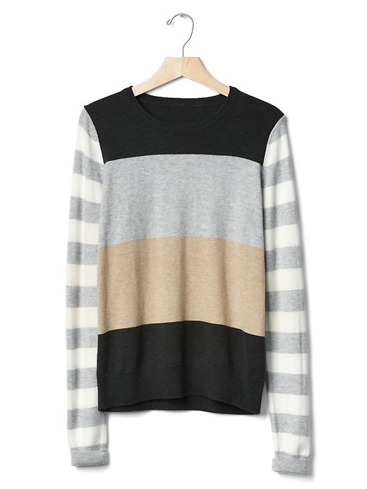Image number 6 showing, Stripe colorblock pullover sweater