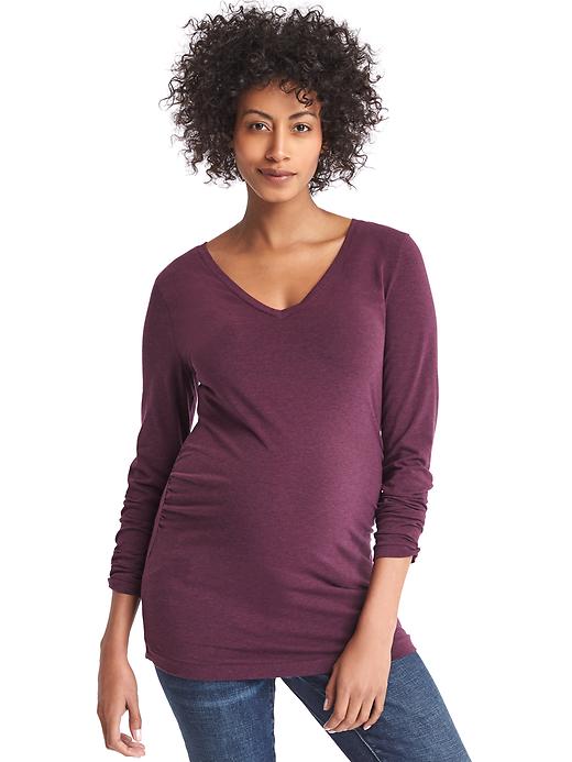 View large product image 1 of 1. Maternity Pure Body V-Neck T-Shirt