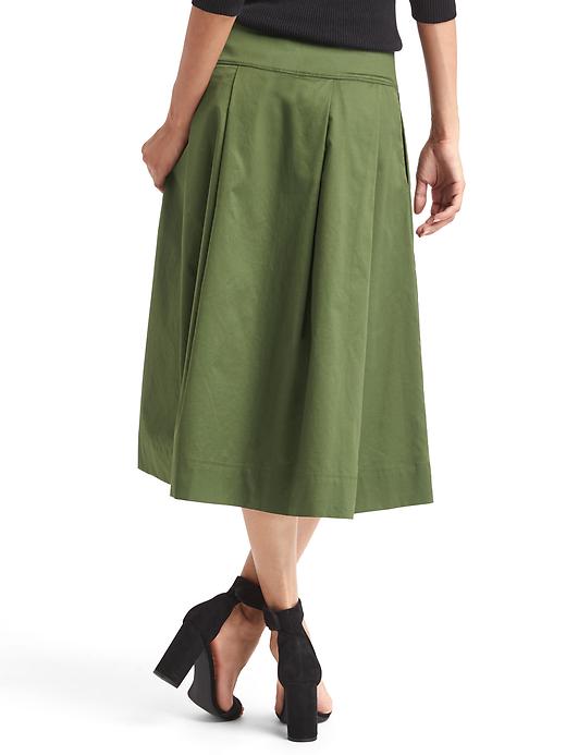 Image number 2 showing, Pleated A-line midi skirt