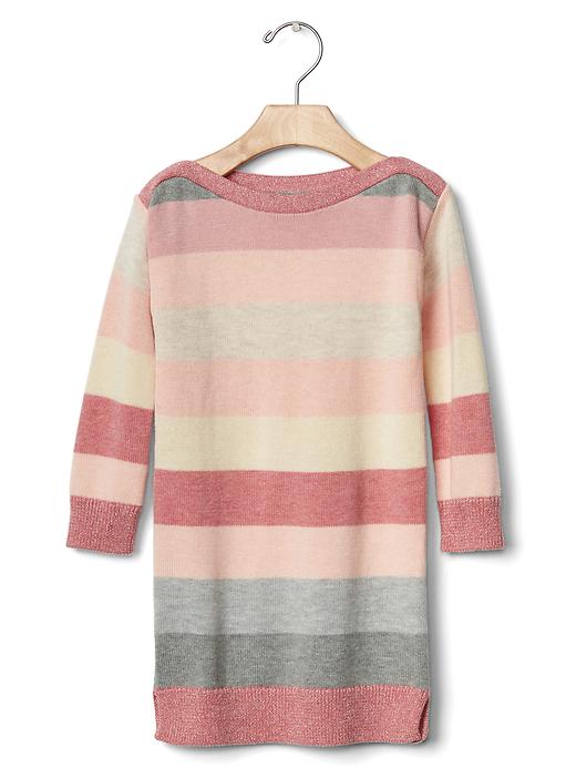 Image number 1 showing, Pastel stripes sweater dress