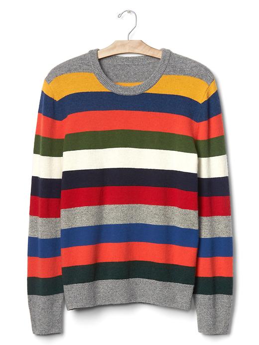 Image number 6 showing, Crazy stripe merino wool blend sweater
