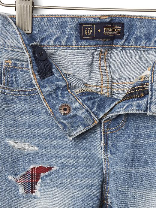 Image number 3 showing, babyGap + Pendleton rip & repair girlfriend jeans