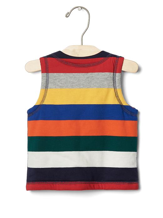 Image number 2 showing, Bright stripe reversible vest