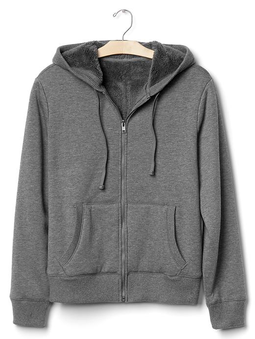Image number 6 showing, Sherpa-lined zip hoodie