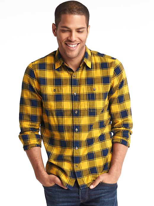 View large product image 1 of 1. Buffalo check flannel shirt