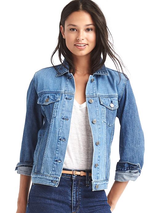 Image number 1 showing, 1969 icon two-tone denim jacket