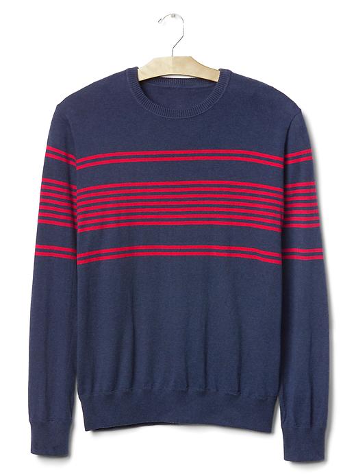 Image number 6 showing, Chest-stripe crew sweater