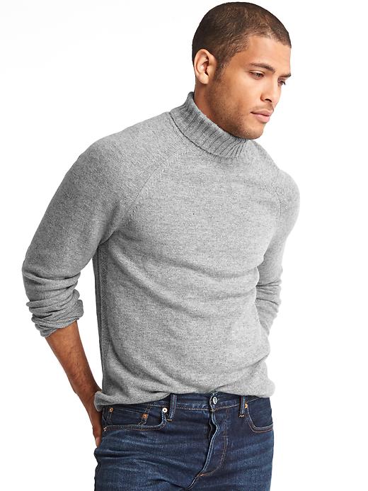 Image number 7 showing, Merino wool blend turtleneck sweater