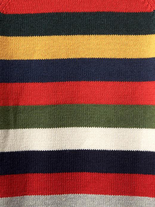 Image number 3 showing, Crazy stripe crew sweater