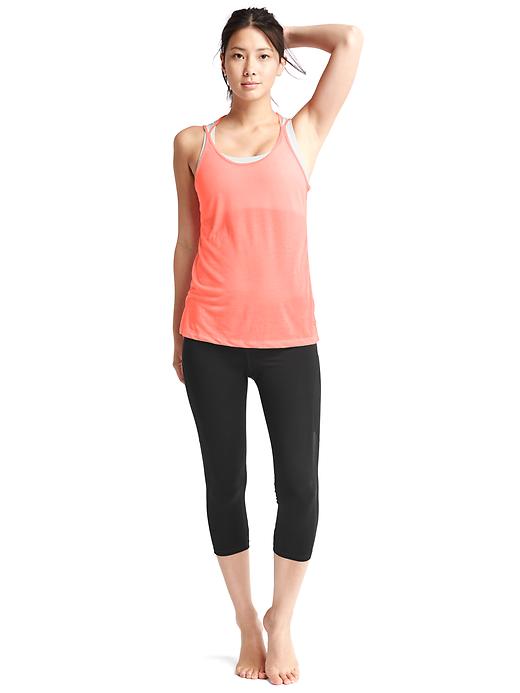 Image number 5 showing, GapFit Breathe air strappy tank