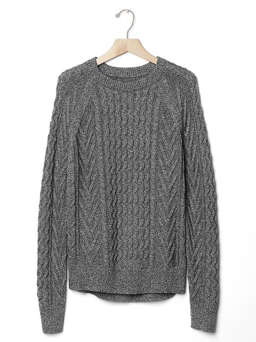 Image number 6 showing, Wavy cable knit sweater