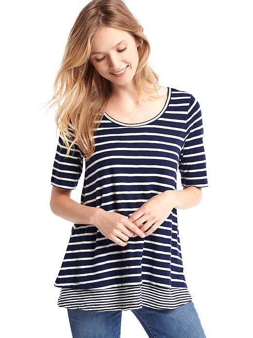 Image number 5 showing, Maternity Double-Layer Nursing T-Shirt
