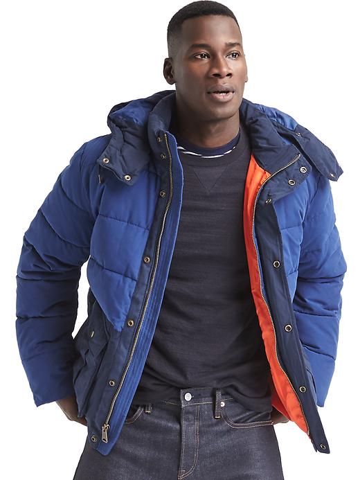 Image number 1 showing, ColdControl Max heavyweight hooded puffer coat