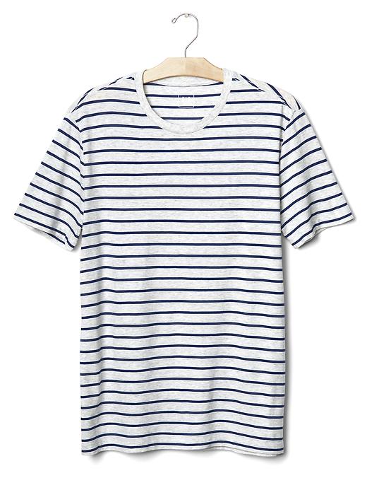 Image number 6 showing, Vintage wash small stripe tee
