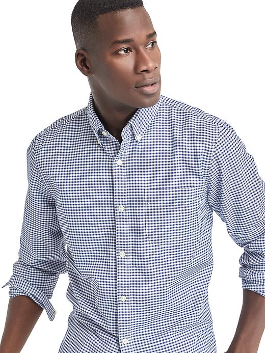 Image number 5 showing, Oxford micro gingham slim fit shirt