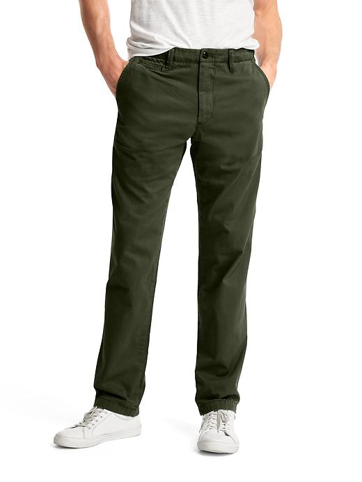 Image number 9 showing, Vintage Wash Khakis in Straight Fit