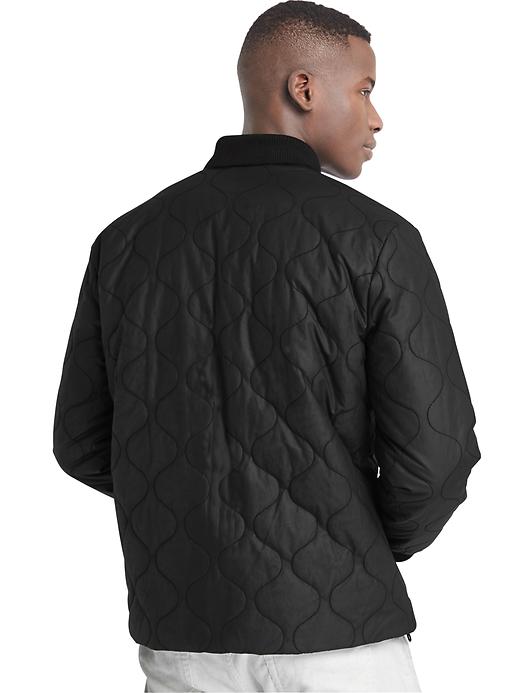Image number 3 showing, Gap x GQ Saturdays New York City quilted bomber jacket