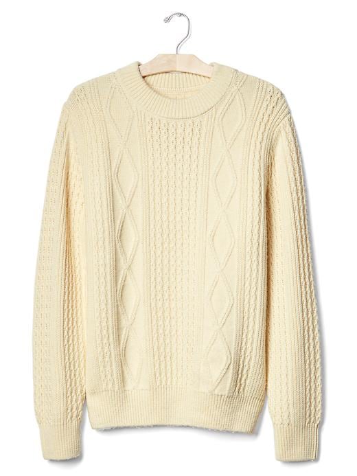 Image number 6 showing, Cable knit crew sweater