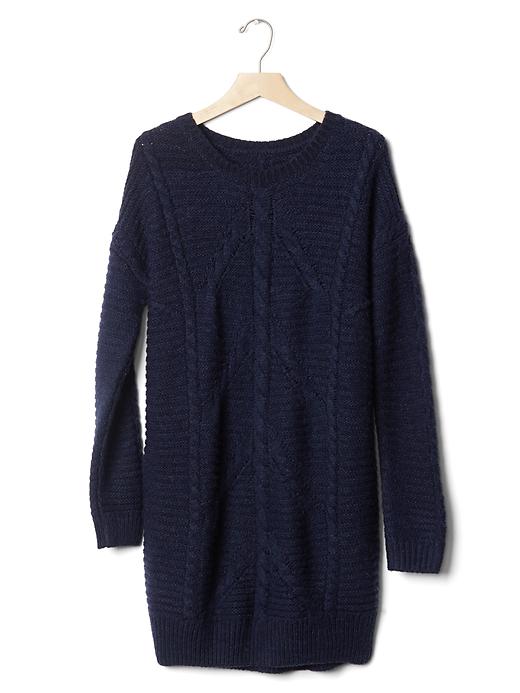 Image number 6 showing, Plait cable knit sweater dress